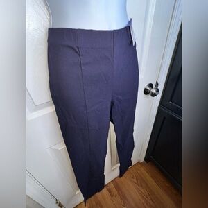 NWT Popsugar Women’s Small Navy High Rise Pull On Ankle Trouser Dress Pant S